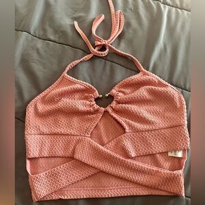 Textured Pink Top